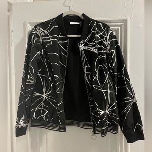 DKNY Black and White Graphic Jacket